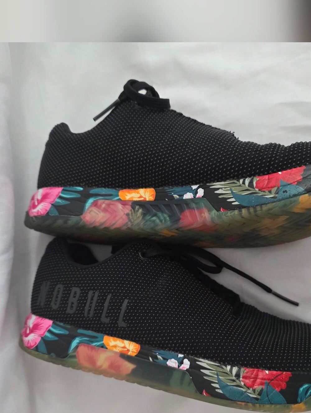NOBULL Black Tropical Print Women’s Trainer Plus Size 9 - Picture 4 of 9